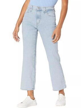 Levi's Plus Size Womens High Waisted Cropped Flare Jeans Light Wash 22W-NWT